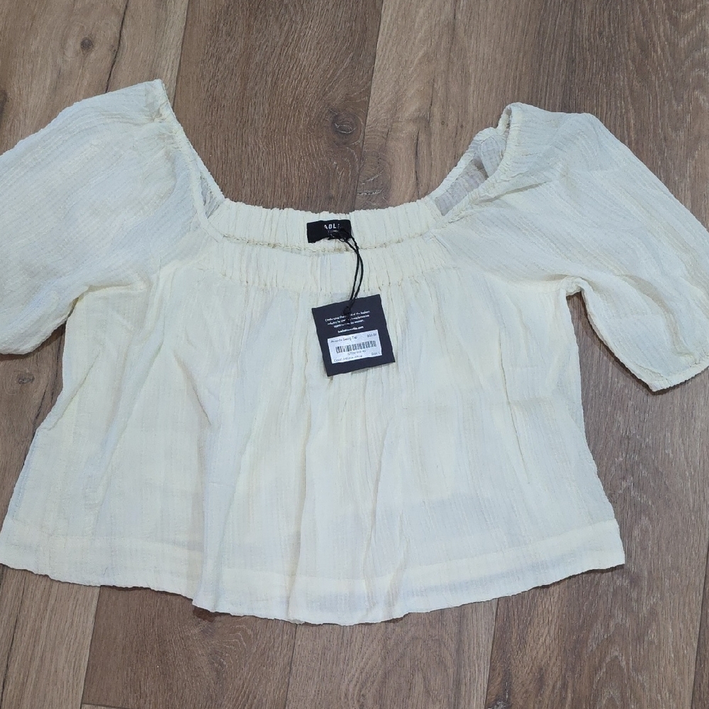 Able Off-White Textured Blouse
